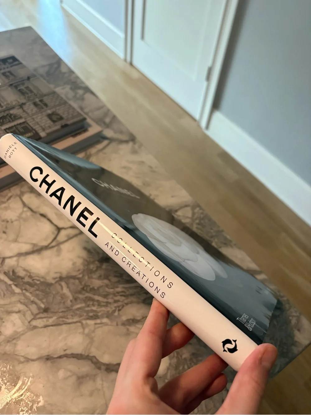CHANEL Black Coffee Table Book with White Camellia